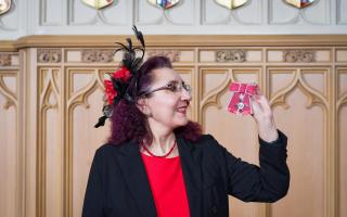 AWARD: Lisa Ventura has presented with her MBE by King Charles III at Windsor Castle