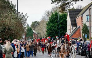 BUSY: The Worcestershire Hunt in Droitwich on Boxing Day taken by Holly Nash
