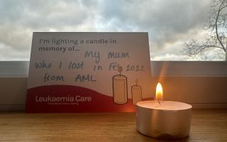 Worcestershire-based charity Leukaemia Care has encouraged families who have lost loved ones to cancer to light a commemorative candle