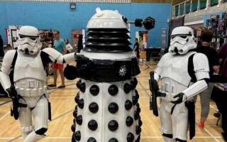Stormtroopers and a Dalek visited for a Comic Con event in 2023