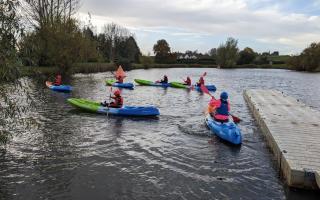 The holiday club offered a range of activities, including water sports at Lakeside on the University of Worcester campus