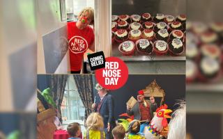Guests of all ages attended Dorset House Nursing Home's Red Nose Day event