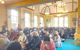 HOLY: Muslims mark Eid at the Tallow Hill Mosque with prayers for peace and gifts to charity