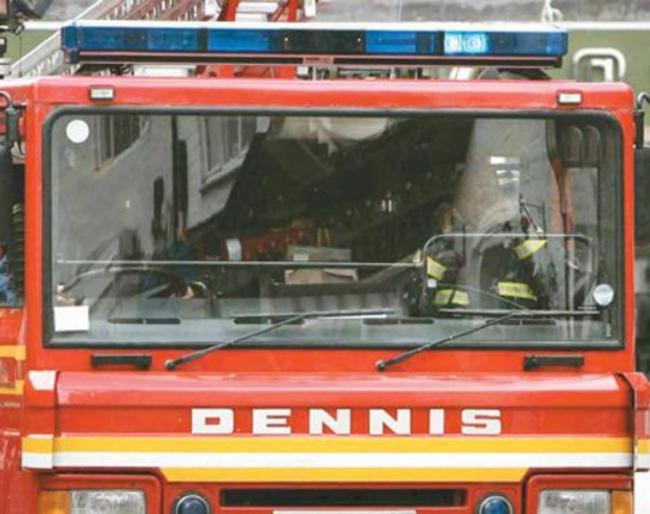 Car fire near Droitwich