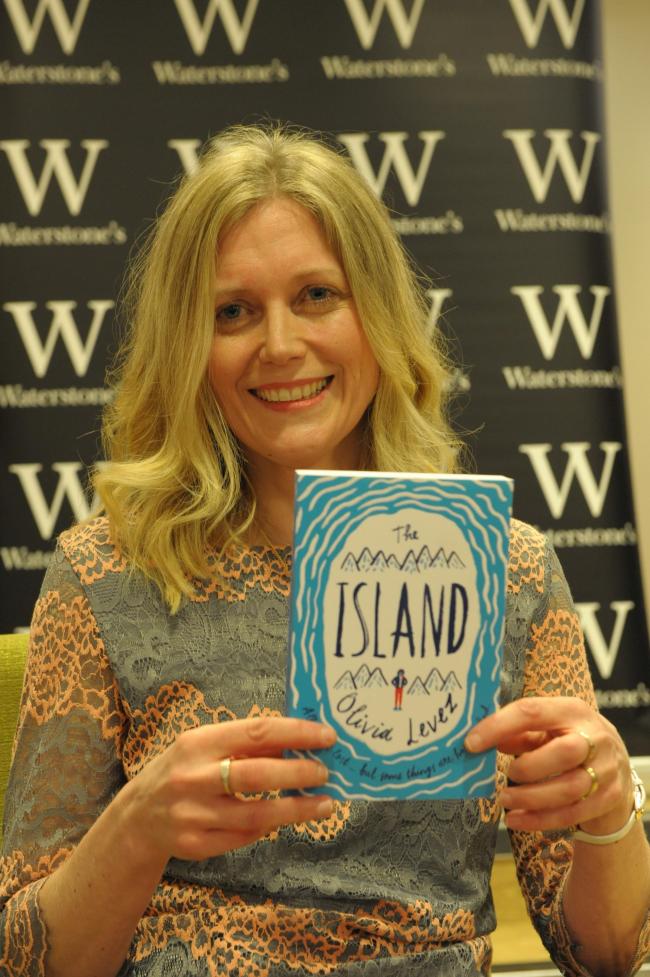 Olivia Levez at the Waterstone's book launch.